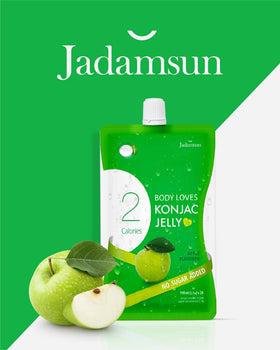 Nutrition label on Jadamsun Konjac Jelly Apple packaging for informed choice