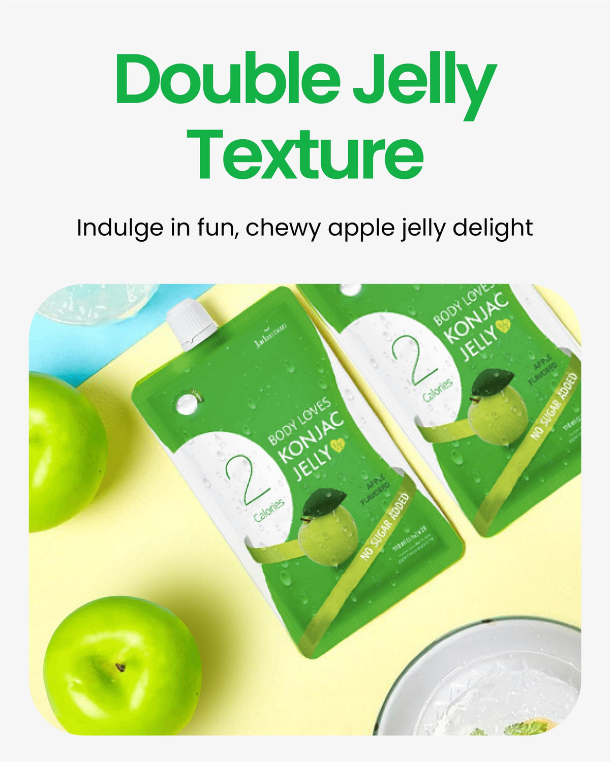 On-the-go Jadamsun Konjac Jelly Apple pouch for busy days