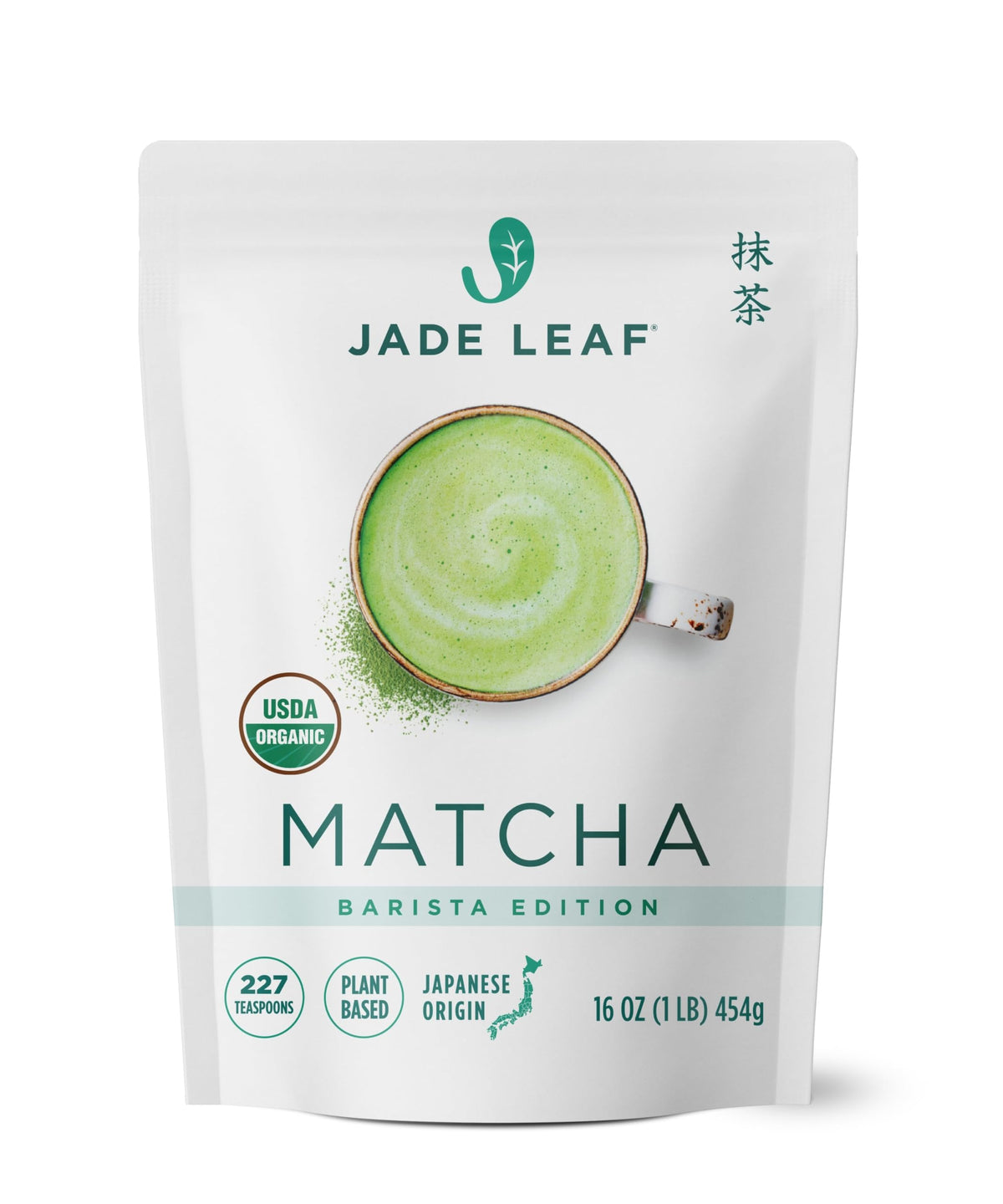 Jade Leaf Matcha bulk pouch front view, ideal for daily ceremonial use at home.