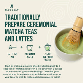 Jade Leaf Matcha latte creation with creamy texture.