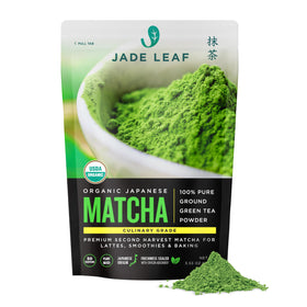 Jade Leaf Matcha Organic Culinary Powder jar for baking and smoothies.