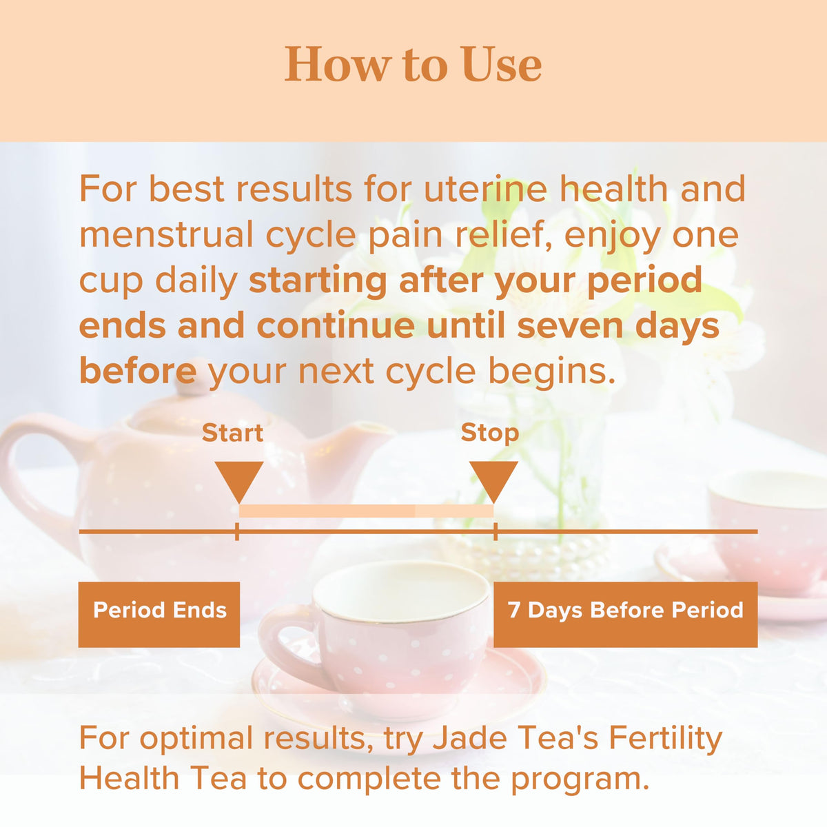 Jade Tea caffeine-free herbal blend badge on box.
