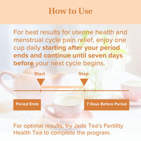 Jade Tea caffeine-free herbal blend badge on box.