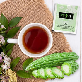 Gift-ready JaAeIn Bitter Melon Tea set ideal for wellness lovers