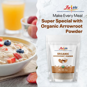 Jai Ho arrowroot powder fine white texture ideal for thickening sauces