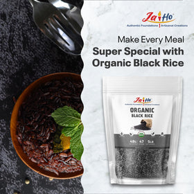 Jai Ho Black Rice curry dish with vibrant vegetables