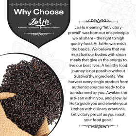 Jai Ho Black Rice stir-fry dish highlighting nutty aroma