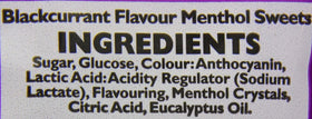 Jakemans Blackcurrant Menthol Bags lozenges on display for easy daily use