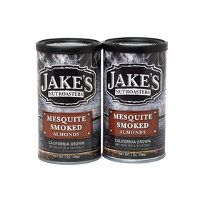 Jake's Nut Roasters mesquite smoked almonds pack-front with bold flavor for on-the-go snacking