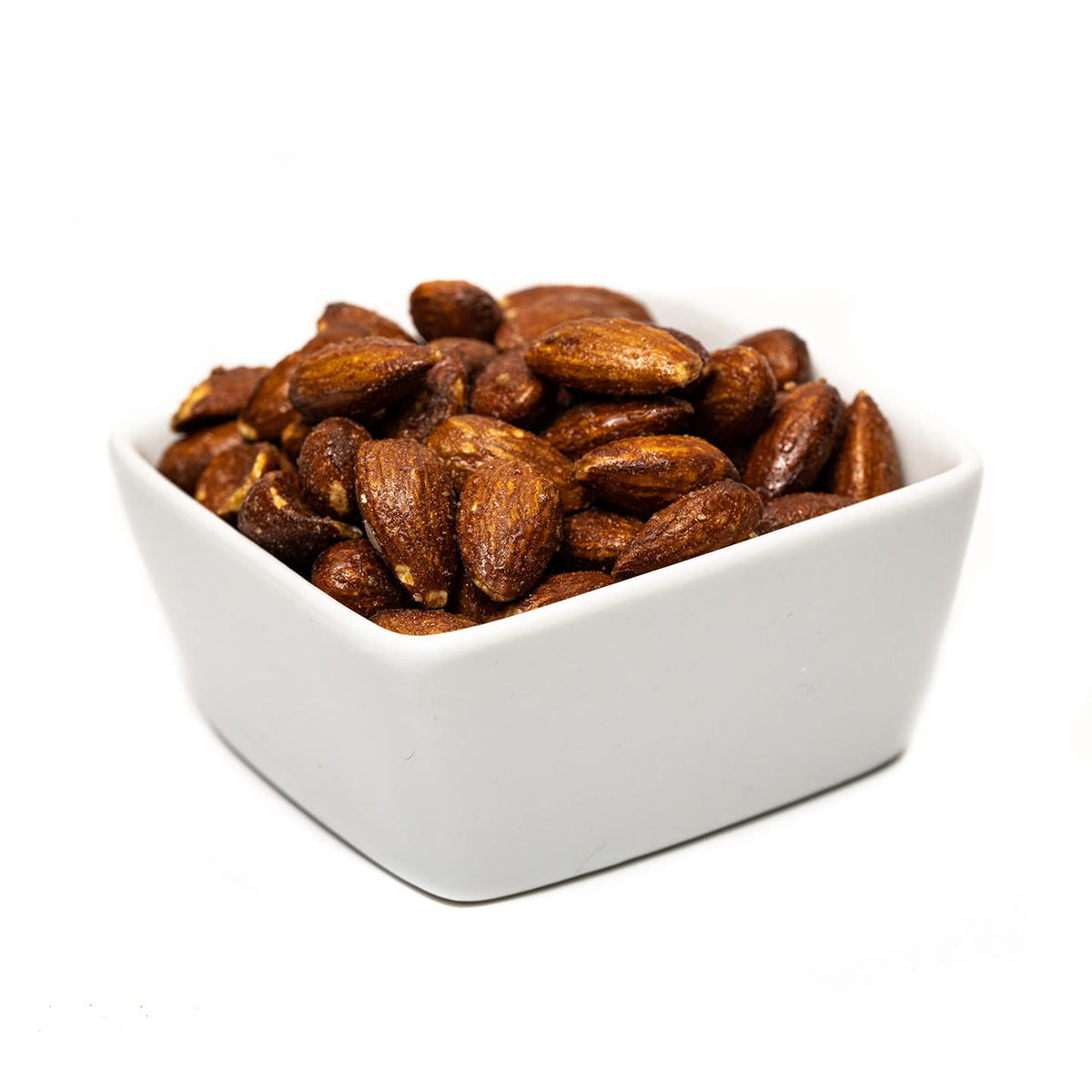 Jake's Nut Roasters Sweet Maple Almonds 2-pack on shelf signals premium snack option for busy days.