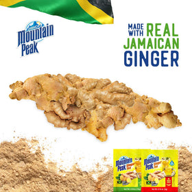 Jamaica Mountain Peak ginger tea cup brew shows rich amber color.