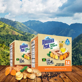 Jamaica Mountain Peak box side view highlighting compact packaging.