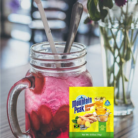 Jamaica Mountain Peak tea on the go for a comforting break.