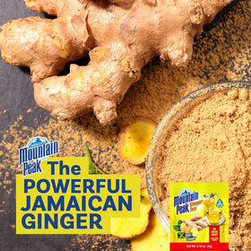 Jamaica Mountain Peak Tea sachets packaging for on-the-go use.