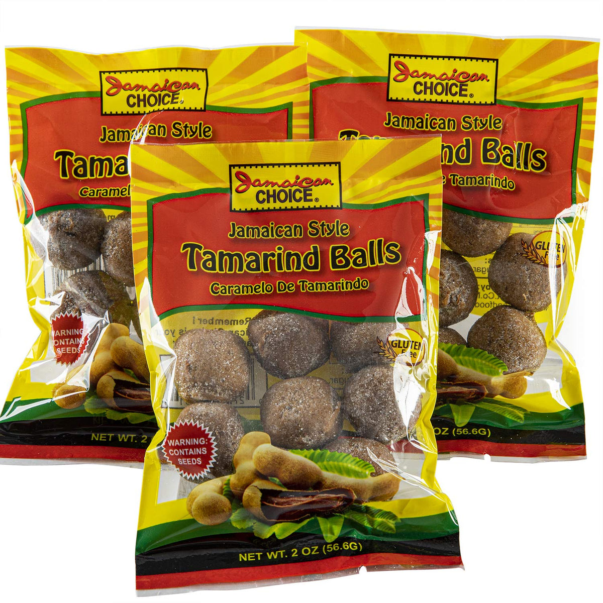 Jamaican Choice tamarind balls rolled in sugar for a tangy party snack