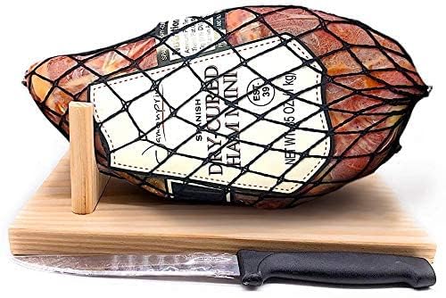 Jamonprive boneless Serrano ham with stand for premium slicing and serving