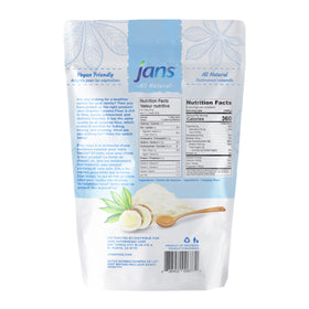 Jans Cassava Flour Indonesia origin packaging highlights sustainable sourcing.