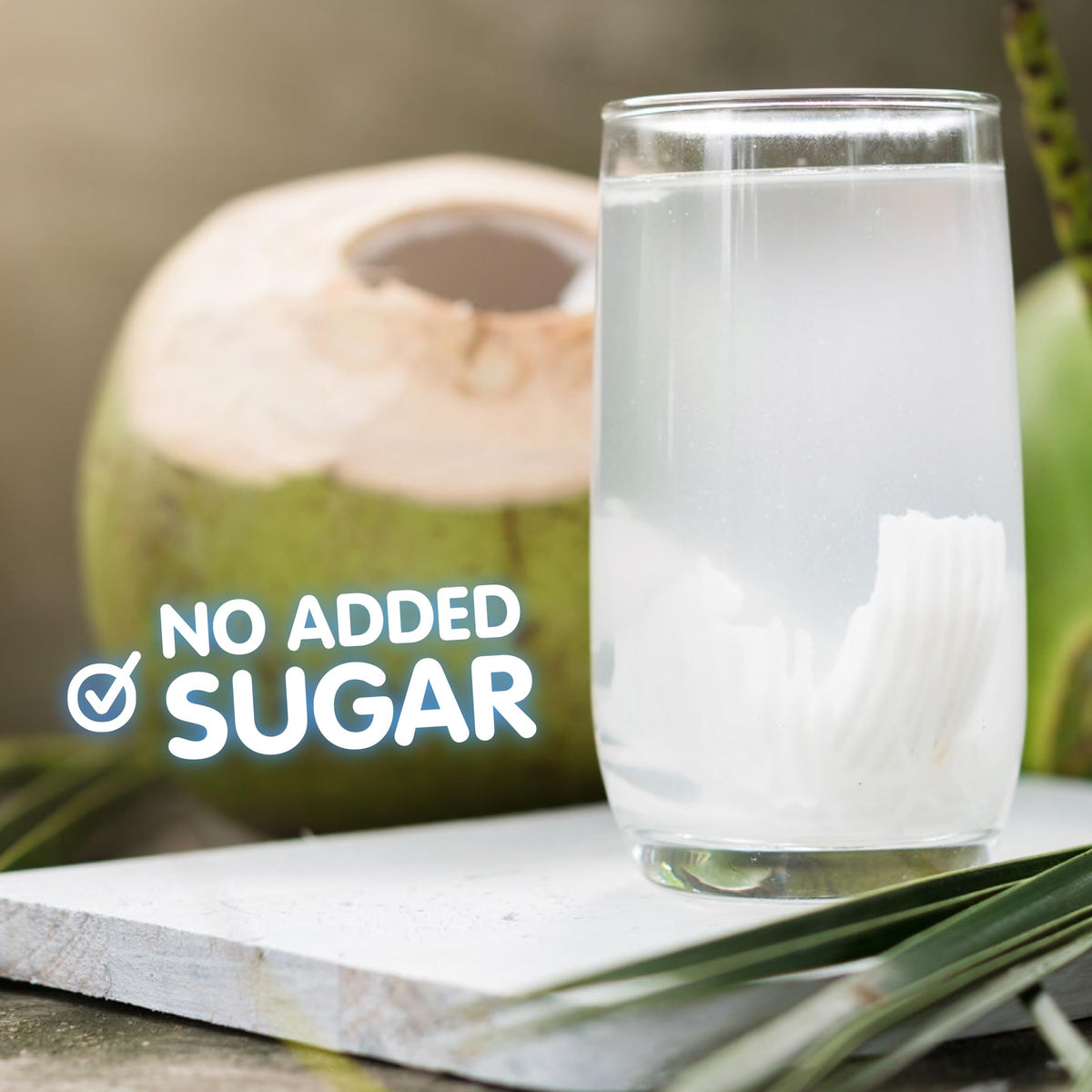Jans coconut water pulp texture sample emphasizes tropical flavor and mouthfeel.