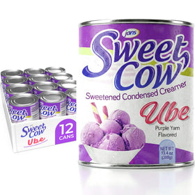 Jans Ube Condensed Milk can front view for rich dessert flavor