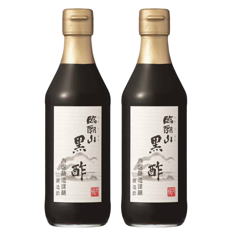 UCHIBORI Ringoyama Kurozu bottle two-pack for dressings and marinades with rich umami.