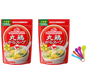 Ajinomoto chicken stock powder 2-pack box front highlighting value and convenience.
