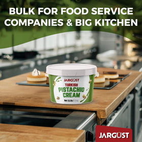 Jargust gourmet paste photo illustrating versatile croissant, baklava, and macaron fillings.