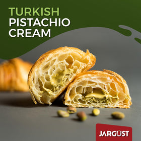 Jargust clean-ingredient pistachio butter without artificial additives for pure flavor.