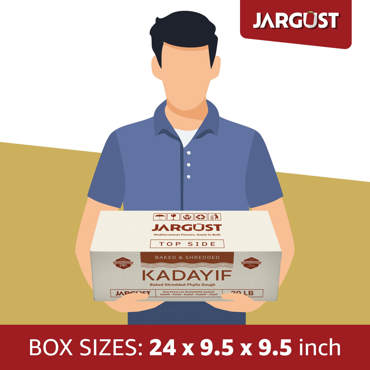 Jargust toasted kataifi delivers rich, nutty flavor and crunchy texture