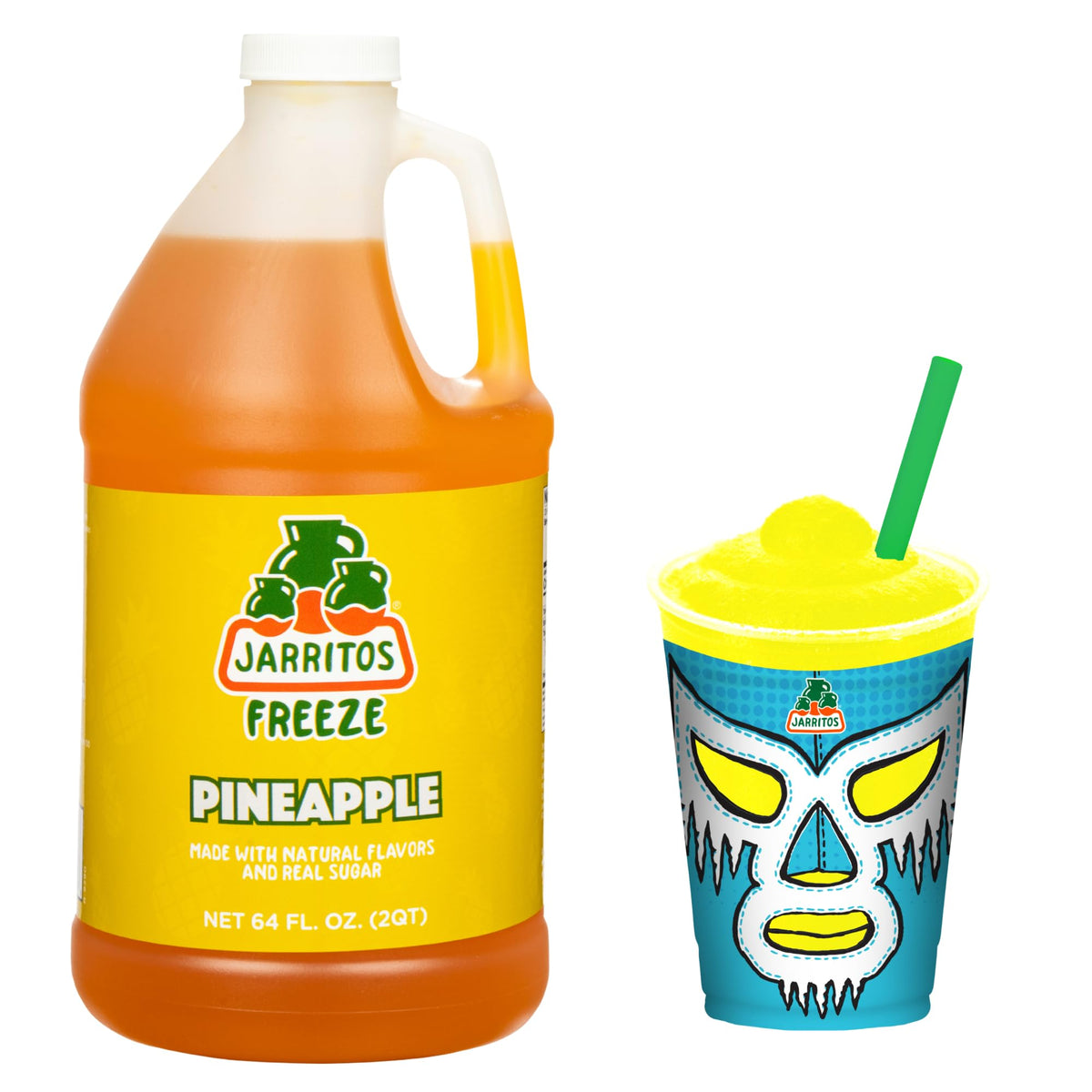 Jarritos Freeze Pineapple bottle for tropical slushies and granitas at venues.