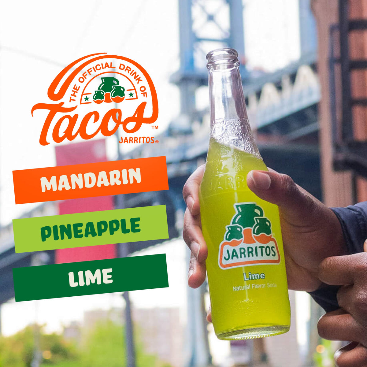 Jarritos Pineapple bottles highlight tropical aroma and refreshing sweetness