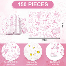 JarThenaAMCS bird-butterfly design wax paper enhances presentation while protecting food