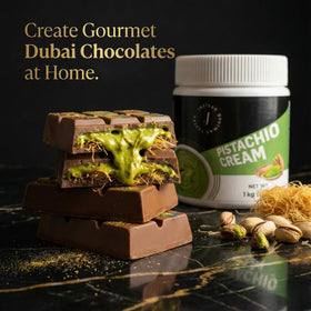 Jatisse Pistachio Cream in BPA-free tub ensuring freshness and easy scooping.