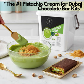 Gaziantep origin pistachios flavor profile in Jatisse cream