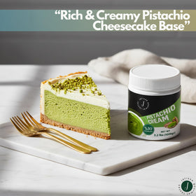 Ingredients highlight for Jatisse Pistachio Cream with 30% pistachios.