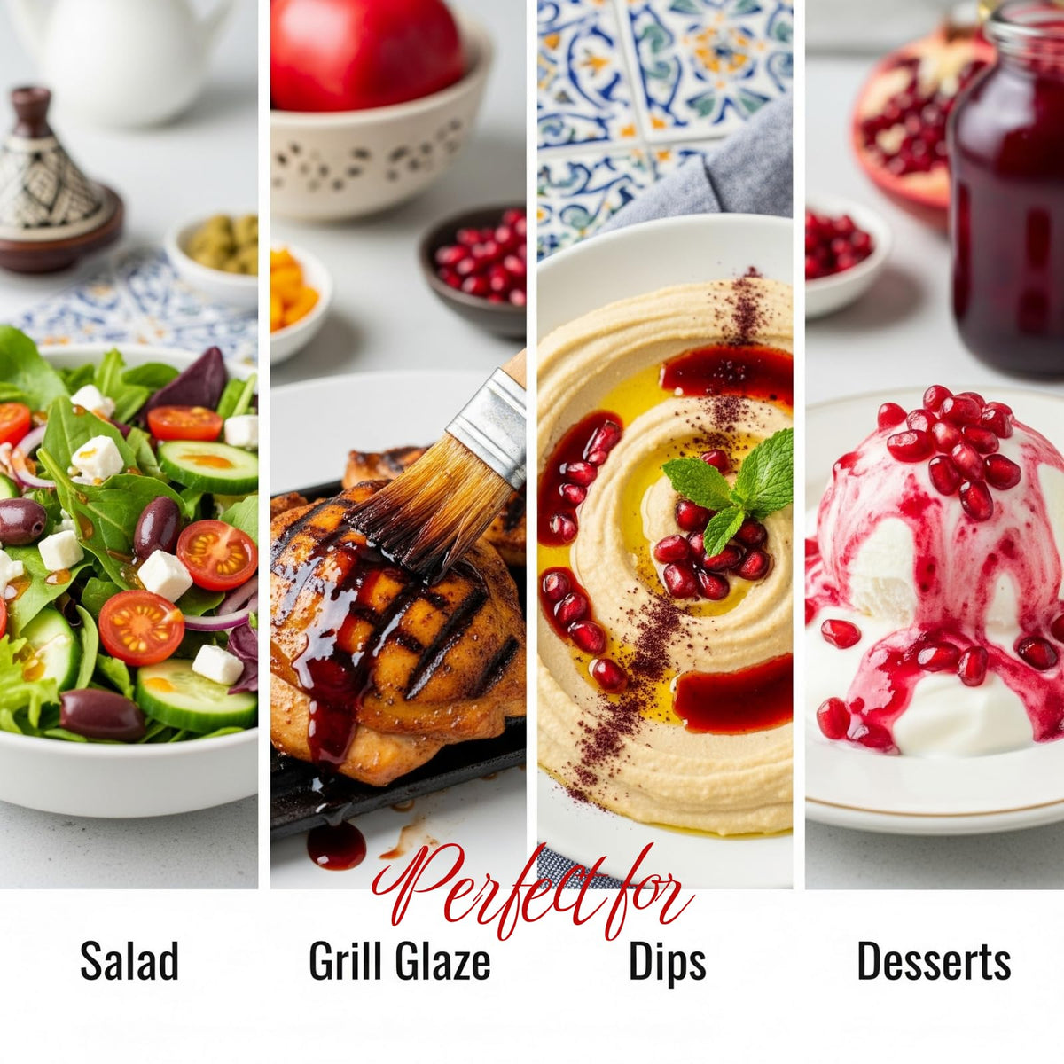 Jatisse Pomegranate Molasses provides caramelized glaze on roasted vegetables.
