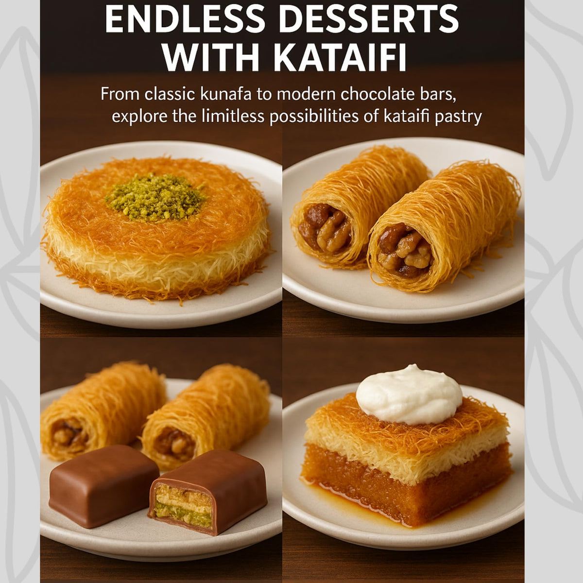 Jatisse ready-to-use kataifi dough for fast, consistent dessert assembly.
