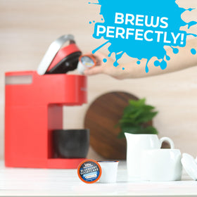 Java Factory Blueberry Shortcake Keurig brewer setup image.
