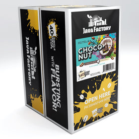 Java Factory Choconut brew capsule on display illustrating quick Keurig use.