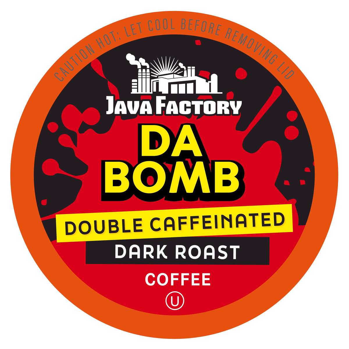 Java Factory Da Bomb extra bold pods front view showing bold morning boost