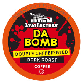 Java Factory Da Bomb extra bold pods front view showing bold morning boost