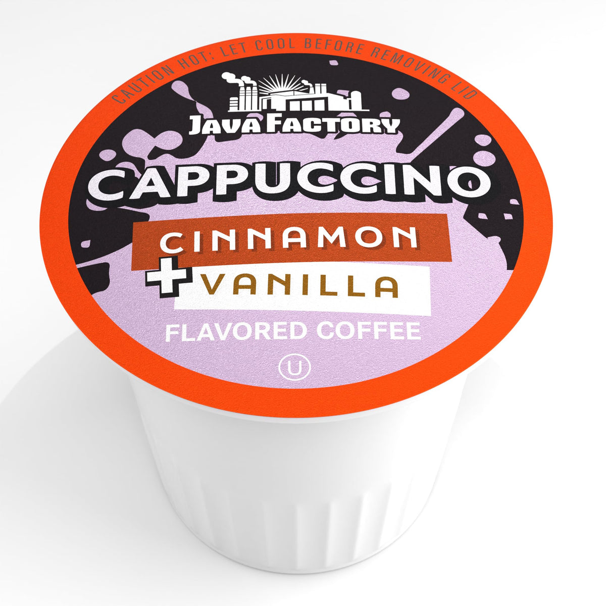 Java Factory Keurig 2.0 compatible pods in box display.