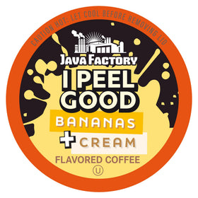 Java Factory Peel Good Banana Cream packaging highlights bold flavor and gift-ready appeal