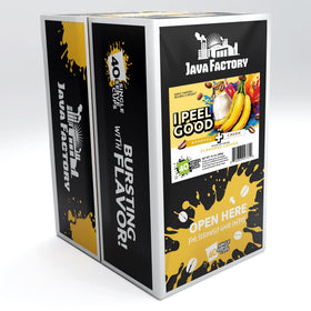 Java Factory Banana Cream pod closeup reveals smooth texture and premium roast notes