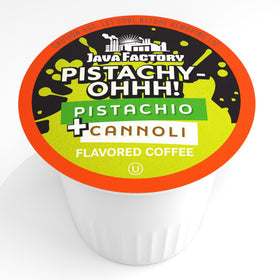 Close-up of Pistachy OHHH pods highlighting pistachio aroma