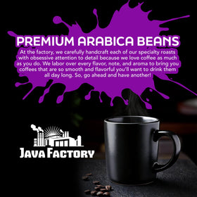 Java Factory seasonal coffee pod for cozy mornings and crisp evenings.