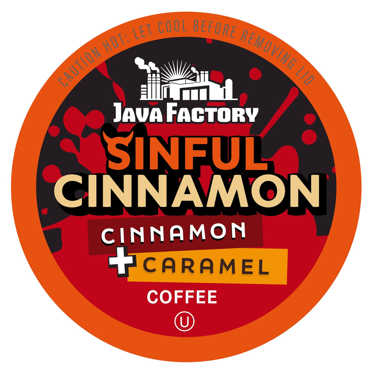 Java Factory Sinful Cinnamon pods close-up, rich aroma for a cozy morning.