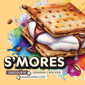 Java Factory S'mores flavor close-up emphasizes chocolate graham marshmallow balance.