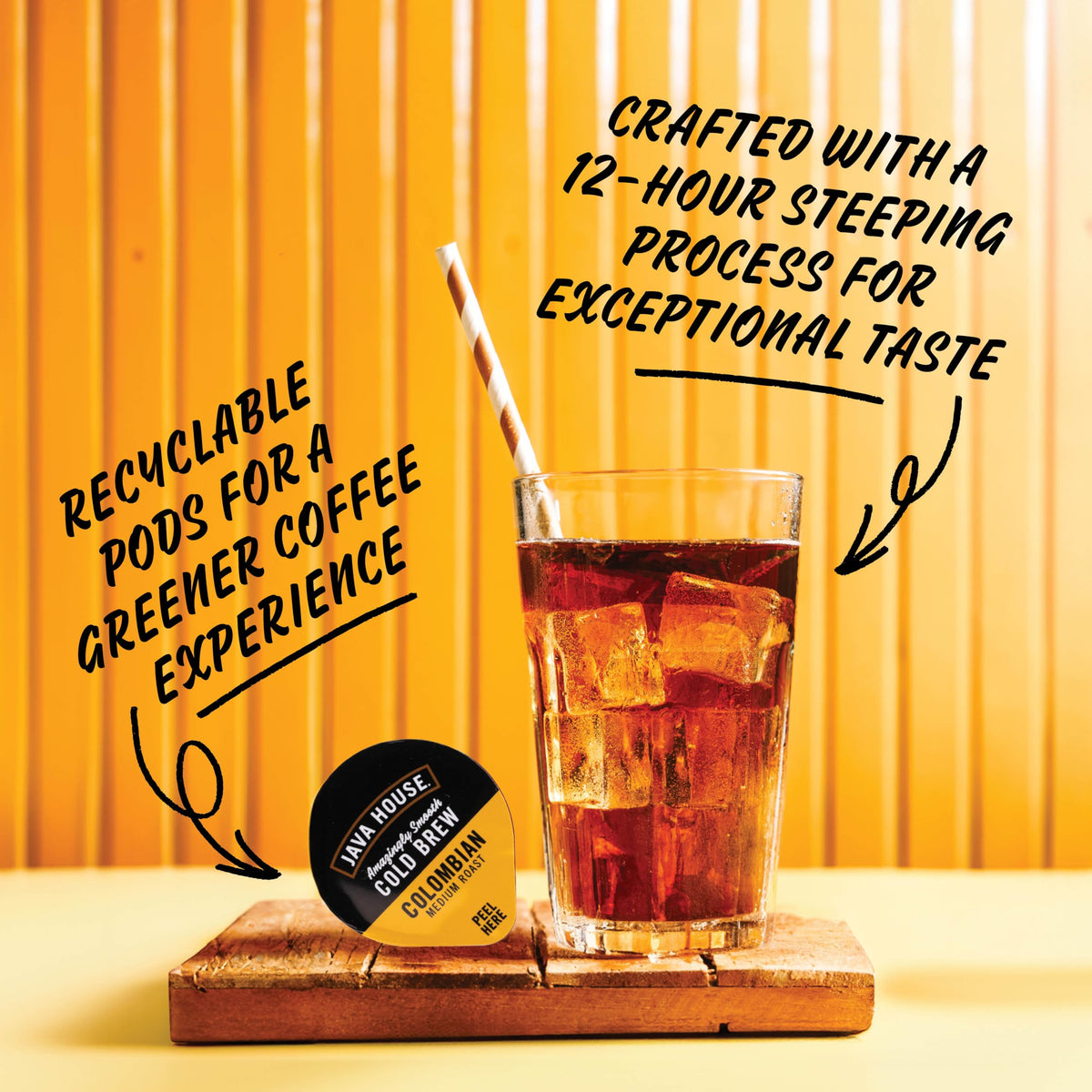 JAVA HOUSE caffeine content per serving 150 to 180 mg