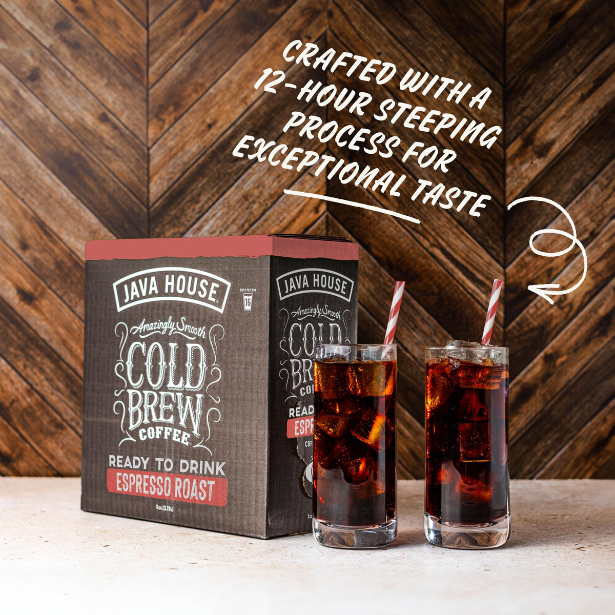 Java House Caffeine per Serving—clear energy info for planning.