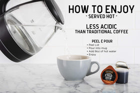 Java House cocoa-spice notes close-up evokes bold aroma.